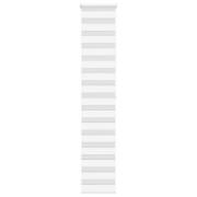 vidaXL Rullgardin zebra vit 45x200 cm tyg bredd 40,9 cm polyester