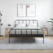 vidaXL Sängbord 2 st sonoma-ek 34x36x50 cm konstruerat trä