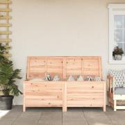 vidaXL Dynbox 150x50x56,5 cm massivt granträ