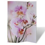 vidaXL Vikbar rumsavdelare 120x170 cm blomma
