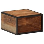 vidaXL Väggmonterat sängbord 35x35x20 cm massivt akaciaträ