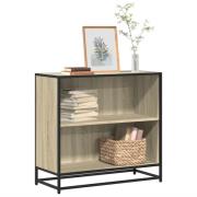 vidaXL Bokhylla sonoma-ek 80,5x35x76 cm konstruerat trä