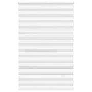 vidaXL Rullgardin zebra vit 145x230 cm tyg bredd 140,9 cm polyester
