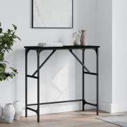 vidaXL Konsolbord svart 75x32x75 cm konstruerat trä