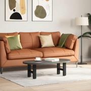 vidaXL Soffbordsben svarta 2 st 40x(30-31) cm stål