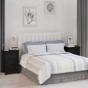 vidaXL Sängbord 2 st svart 40x35x61,5 cm massiv furu