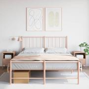 vidaXL Sängskåp 2 st rosa 36x39x50,5 cm stål