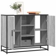 vidaXL Skänk grå sonoma-ek 92x35x76 cm konstruerat trä