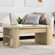 vidaXL Soffbord sonoma-ek 102x55x42 cm konstruerat trä