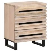 vidaXL Sängbord 50x34x62 cm massivt mangoträ