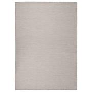 vidaXL Utomhusmatta plattvävd 140x200 cm taupe