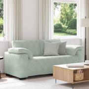 vidaXL Loveseat soffa ljusgrå 140 cm sammet