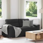 vidaXL 2-sitssoffa svart 140 cm konstläder