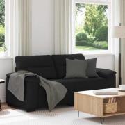 vidaXL 2-sitssoffa svart 140 cm tyg