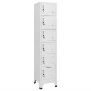 vidaXL Förvaringsskåp ljusgrå 38x40x180 cm stål