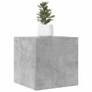vidaXL Väggmonterade tv-bänkar 2 st betonggrå 30,5x30x30 cm