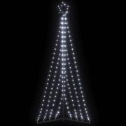 vidaXL LED julgran 339 LEDs kallvit 180 cm