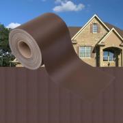 vidaXL Insynsskydd för trädgården PVC 35x0,19 m brun