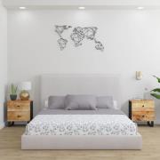 vidaXL Nattduksbord 2 st 40x33x46 cm massivt mangoträ