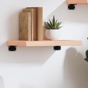 vidaXL Hyllplan 40x30x(2-4) cm obehandlad massiv ek