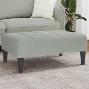 vidaXL Fotpall Ljusgrå 77x55x31 cm sammet