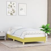 vidaXL Sängram utan madrass grön 100x200 cm tyg