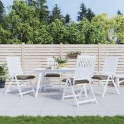 vidaXL Stolsdynor 4 st taupe 40x40x7 cm oxfordtyg