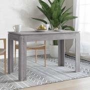 vidaXL Matbord grå sonoma 120x60x76 cm konstruerat trä