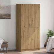 vidaXL Garderob artisan ek 90x52x200 cm konstruerat trä
