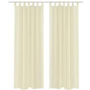 Genomskinlig gardin 140 x 225 cm 2-pack Creme