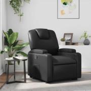 vidaXL Reclinerfåtölj svart konstläder