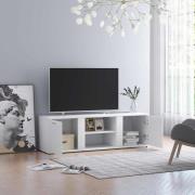 vidaXL Tv-bänk vit 120x34x37 cm konstruerat trä