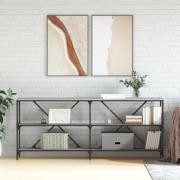 vidaXL Konsolbord grå sonoma 180x30x75 cm konstruerat trä och järn