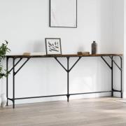 vidaXL Avlastningsbord rökfärgad ek 200x29x75 cm konstruerat trä