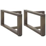 vidaXL Soffbordsben T-formade 2 st svarta 70x25x(30-31) cm stål