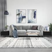 vidaXL Soffbord 2 st svart 50x46x35 cm konstruerat trä