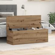 vidaXL Förvaringsbox Artisan Ek 102x35x35 cm Tillverkat av Trä