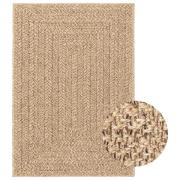 vidaXL Matta ZIZUR beige 120x170 cm jutelook inomhus och utomhus