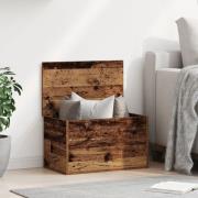 vidaXL Förvaringslåda av Gamla Trä, 60x35x35 cm, Ingenjörsträ