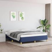 vidaXL Boxspring-sängram blå 180x200 cm tyg
