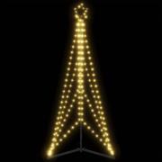 vidaXL LED julgran 363 LEDs varmvit 182 cm