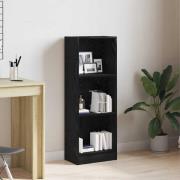 vidaXL Bokhylla svart ek 40x24x109 cm konstruerat trä