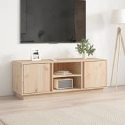 vidaXL Tv-bänk 110x35x40,5 cm massiv furu