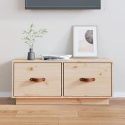 vidaXL Tv-bänk 80x34x35 cm massiv furu