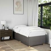 vidaXL Sängram utan madrass taupe 100x200 cm tyg