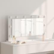vidaXL spegel Vit Plast, Glas 80 x 45 x 18 cm Spegel Rektangulär