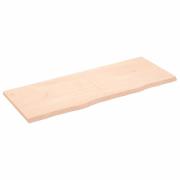 vidaXL Hyllplan 160x60x(2-4) cm obehandlad massiv ek