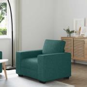 vidaXL Soffstol mörkgrön 60 cm tyg