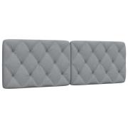vidaXL Headboard Cushion Light Grey 160 cm Fabric
