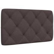 vidaXL Headboard Cushion Dark Brown 80 cm Fabric